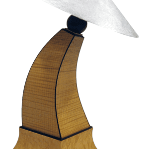 jazz inspired lamp fiddle back maple