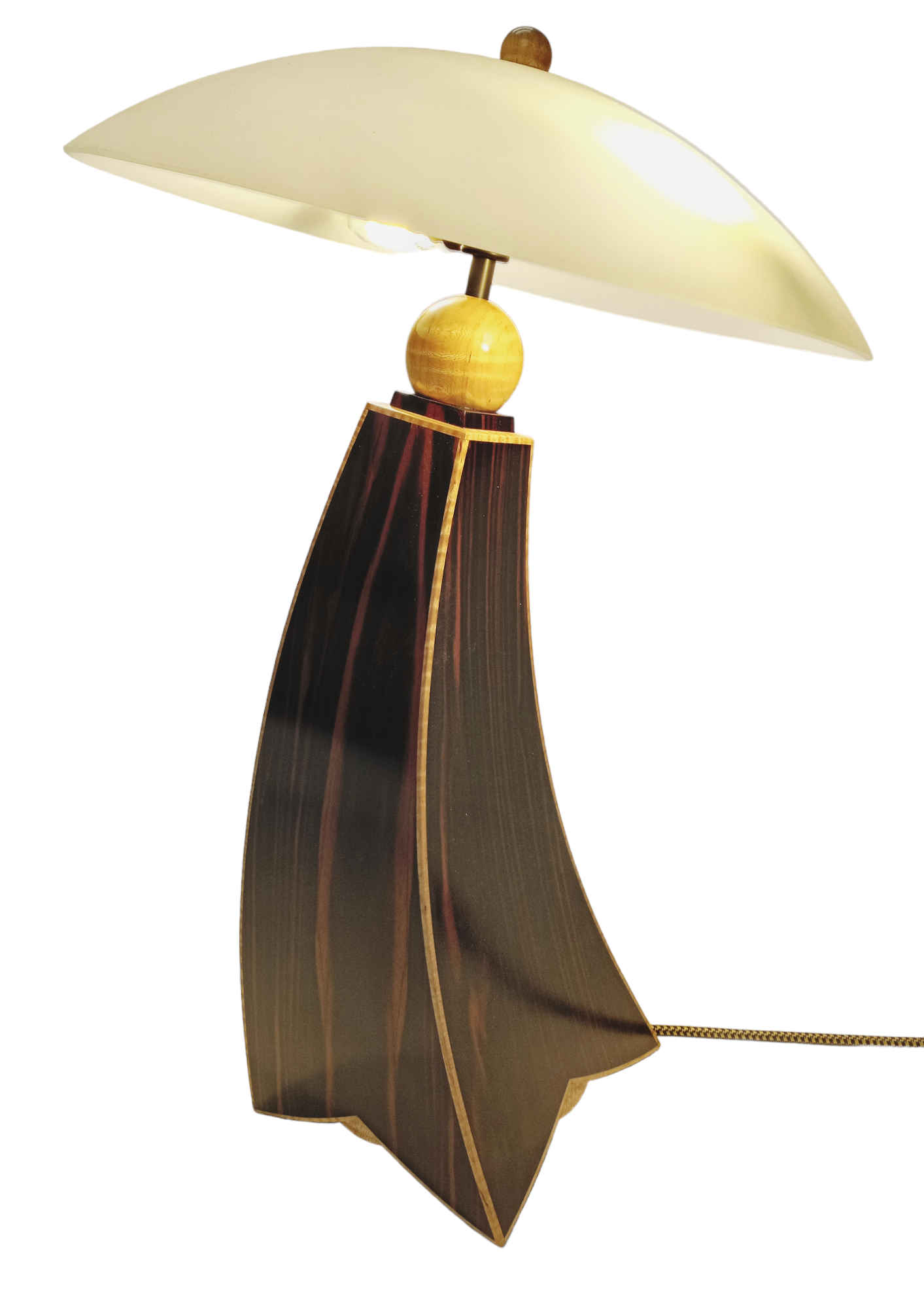 jazz inspired lamp II makassar ebony variations